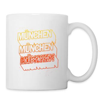 Munich Germany City Skyline Home Font - Mug - white - Right