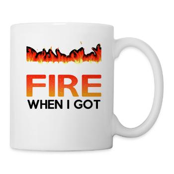 Il était en feu quand je suis arrivé ici 5 - Mug blanc - blanc - Droite