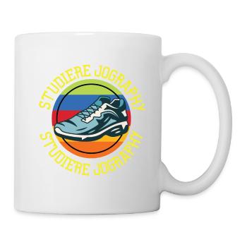 Lustiges Marathon Läufer Laufen Cross Country - Tasse - Weiß - Rechts