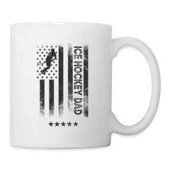 Drapeau américain - Hockey Dad - Mug blanc - blanc - Droite
