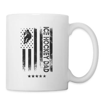 Drapeau américain - Hockey Dad - Mug blanc - blanc - Droite