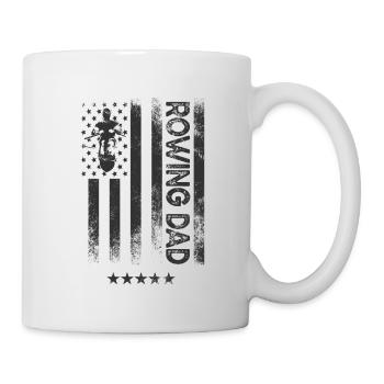 Drapeau américain des États-Unis - Père Aviron - Mug blanc - blanc - Droite