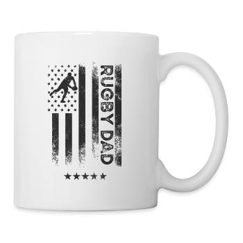 American Flag - Rugby Dad - Mug - white - Right