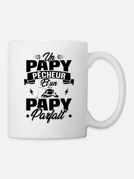 Un papy pêcheur est un papy parfait - Mug blanc - blanc