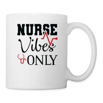 Only nurse Vibes - Mug - white - Right