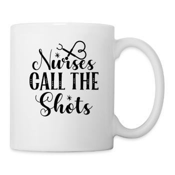 Krankenschwestern haben das Sagen - Tasse - Weiß - Rechts
