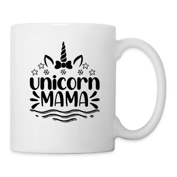 Einhorn Mama Unicorn - Tasse - Weiß - Rechts