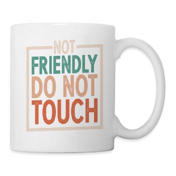 Pas amical, ne touchez pas 5 - Mug blanc - blanc - Droite