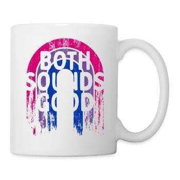 Both Sounds Good Bisexual LGBTQ Bi Pride Funny - Mug - white - Right
