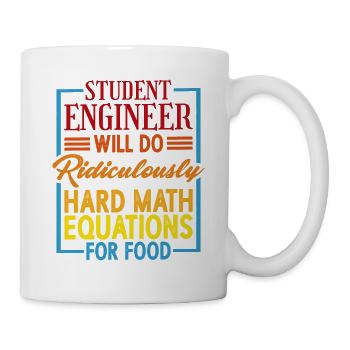 Will Do Ridiculously Hard Math Equations For Food1 - Mug - white - Right