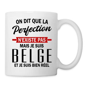 je suis Belge / belge et parfait - Mug blanc - blanc - Droite