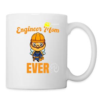Meilleure maman ingénieure Jamais ouvrière de la construction Maman - Mug blanc - blanc - Droite
