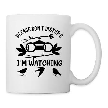 S’il vous plaît ne dérangez pas l’oiseau, j’observe les oiseaux - Mug blanc - blanc - Droite