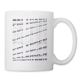 Erlangen Germany City Font Skyline Home - Mug - white - Right
