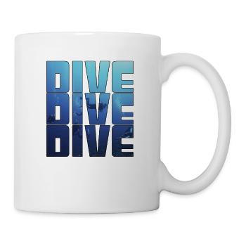 plonger - Mug blanc - blanc - Droite