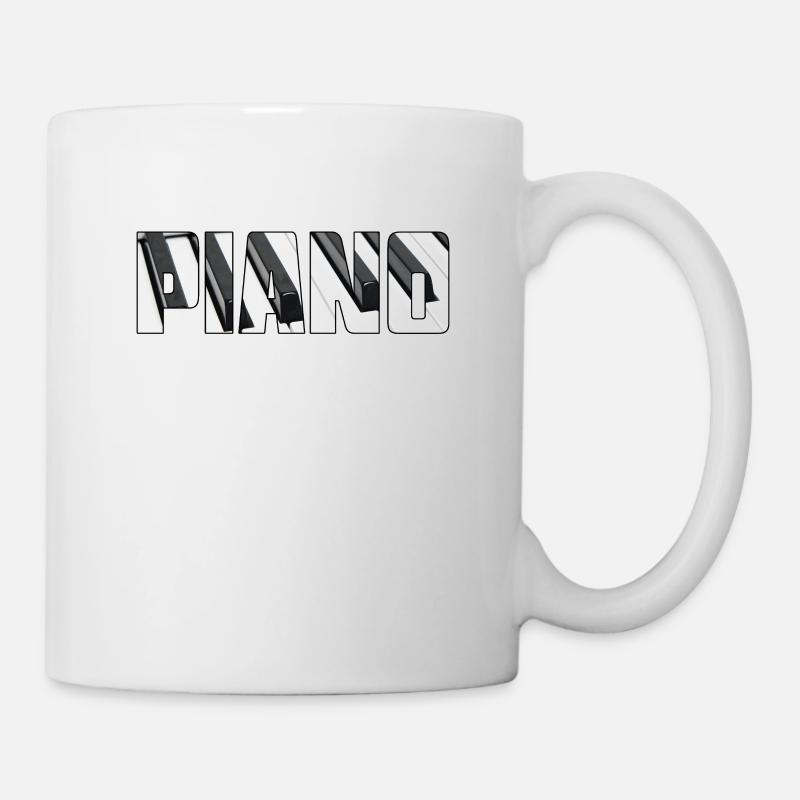 Klavier - Tasse - Weiß