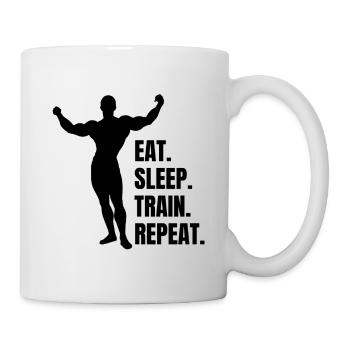 Bodybuilder Muscle Fitness Athlete Strength Training - Mug - white - Right