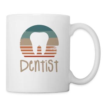 Retro Vintage Classic Dentist Dentistry - Mug - white - Right
