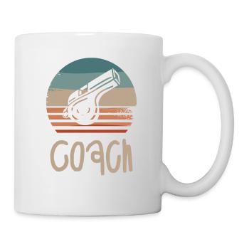 Retro Vintage Classic Coach Coaching - Tasse - Weiß - Rechts