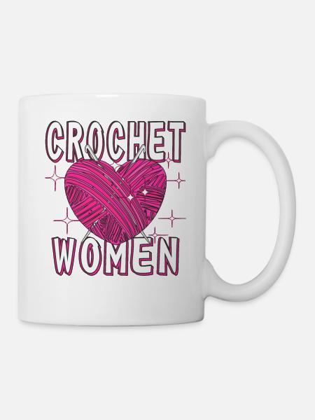 CROCHET WOMAN - Tasse - Weiß