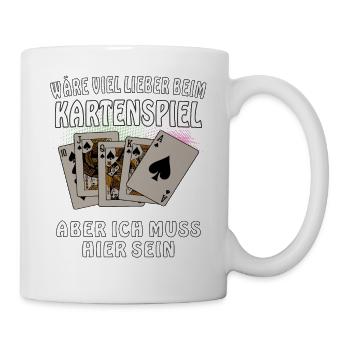 KARTENSPIEL - Tasse - Weiß - Rechts