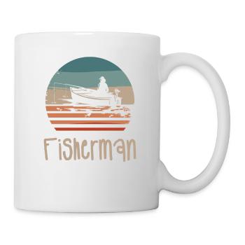 Retro Vintage Classic Fisherman Fishing - Mug - white - Right