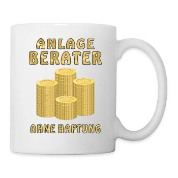 GELD MÜNZEN ANLAGE BERATER - Tasse - Weiß - Rechts