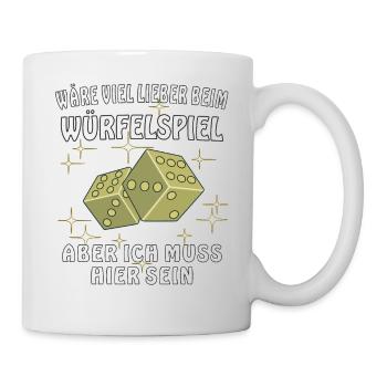WÜRFELSPIEL - Tasse - Weiß - Rechts