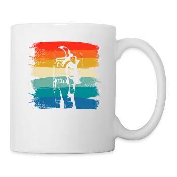 Rétro Vintage Classic Astronaut Aeronautic - Mug blanc - blanc - Droite