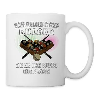 BILLARD - Tasse - Weiß - Rechts