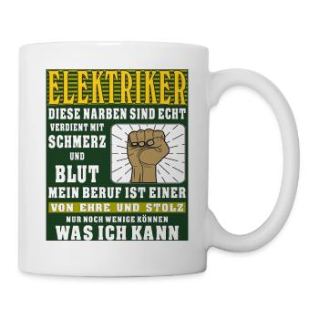 ELEKTRIKER 1 - Tasse - Weiß - Rechts
