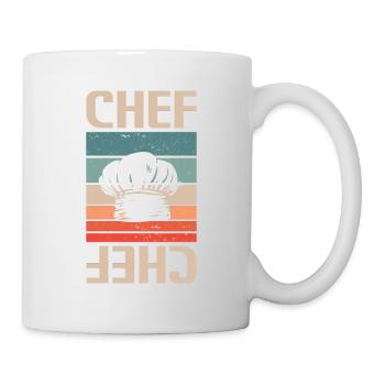 Retro Vintage Classic Chef Cook Cooking - Tasse - Weiß - Rechts
