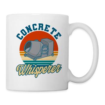 Concrete mixer reinforced concrete builder construction worker gift - Mug - white - Right