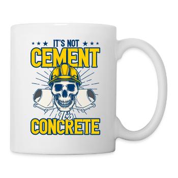 Travailleurs de la construction Constructeurs de béton Cadeau de bétonnière - Mug blanc - blanc - Droite