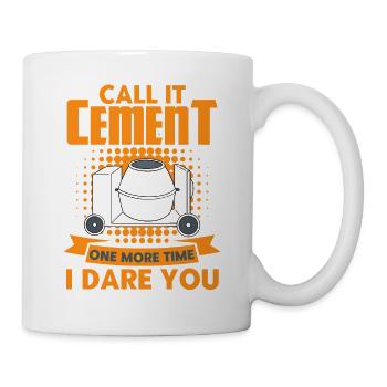 Reinforced concrete builders construction workers construction site gift - Mug - white - Right