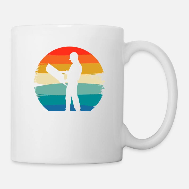 Rétro Vintage Architecture Classique Architecte - Mug blanc - blanc