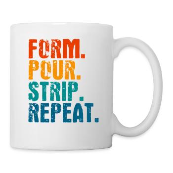 Bétonnière Travailleur de la construction Cadeau de constructeur de béton - Mug blanc - blanc - Droite