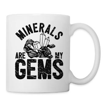 Funny geologist on a stone hunt - Mug - white - Right