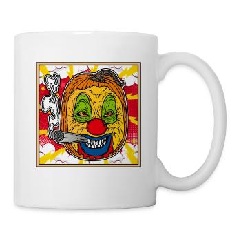 MONSTER CLOWN PUMPKIN Halloween Apokalypse Horror - Tasse - Weiß - Rechts