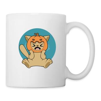 PUMPKIN CAT Halloween Apocalypse Horror Sweet - Mug - white - Right