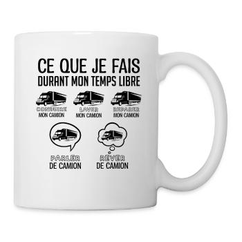 Chauffeur de camion Chauffeur de camion Chauffeur - Mug blanc - blanc - Droite