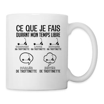 Trottinette | Cadeau fan de Trottinette - Mug blanc - blanc - Droite