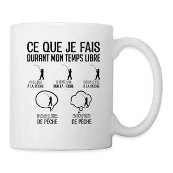 Pêcheurs humour| bonne ambiance de pêcheur - Mug blanc - blanc - Droite