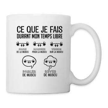Musculation Musculation Entraînement Gym jim - Mug blanc - blanc - Droite