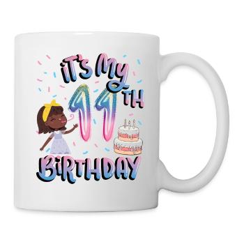 It's my 11th birthday Melanin Kid Juneteenth - Mug - white - Right
