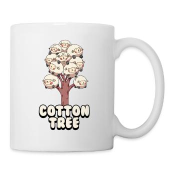 Adorable Cotton Tree Animals Fluffy Sheep Earth - Tasse - Weiß - Rechts