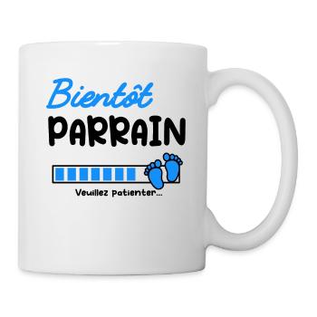 Annonce grossesse bientôt Parrain - Mug blanc - blanc - Droite