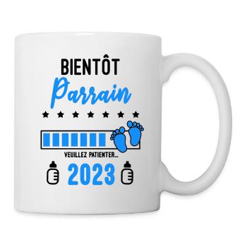 Bientôt Parrain 2023 Annonce grossesse - Mug blanc - blanc - Droite