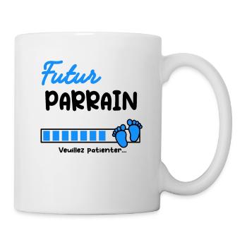 Annonce grossesse futur Parrain - Mug blanc - blanc - Droite
