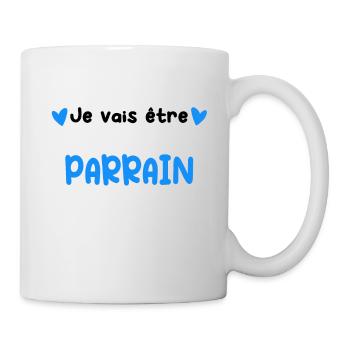 Annonce grossesse je vais être Parrain - Mug blanc - blanc - Droite